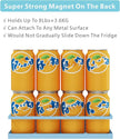 Magnetic Spice Rack For Refrigerator, Space Saving Magnetic Shelf For Fridge Blue 4 Pack With Magnetic Paper Towel Holder