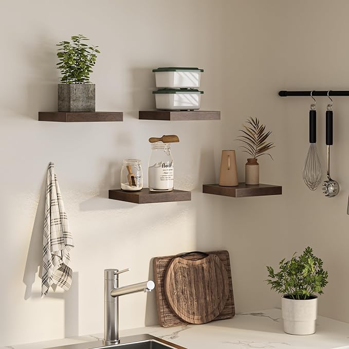 Square Floating Shelves for Wall, 10