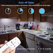 LDOPTO Battery Operated Lights with Remote Wireless Dimmable Under Cabinet Counter Lights for Kitchen LED Closet Lights with Timer for Kitchen Shelf Hallway Stairs,Multiple Colors 6 Pack