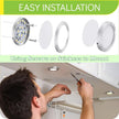 Under Cabinet Light 2.5 inch, Single LED Puck Light for Kitchen Counter Collection Display Lighting, Dimmer Switch, 120VAC Plug in, Black Cord, 2 Packs, Cool White