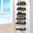 6 Pack Magnetic Spice Rack Organizer for Refrigerator and Oven, Black Fridge Organizers and Storage for Kitchen
