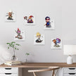 Small Floating Shelf for Wall Set of 6,Mini Shelves for Display Small Figurine,Plant,Collectibles,Wall Shelves for Bedroom Living Room Bathroom Kitchen Decor（White）