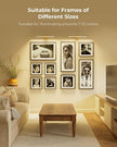 Picture Light for Wall with Remote, Picture Lights Battery Operated Rechargeable 12000mAh, 3 Colors & 3 Timers, Brightness Dimmable for Gallery Poster Frame Painting Photo Art Display (Gold, 2 Pack)