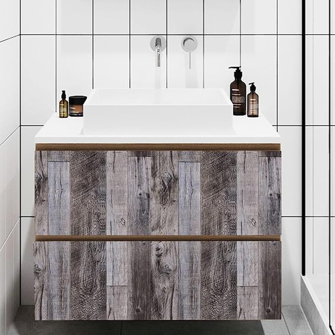 Yun-aeon Gray Wood Peel and Stick Wallpaper 34.6