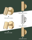 2-Light Wall Light, Brass Gold Wall Sconce, Indoor Up and Down Wall Lamp for Bedroom Bathroom Stair Entryway (2 Pack), WL4830-2W-BB-2PK