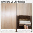 Homeforia 20 inch Natural Floating Shelf, High End Solid Real Wood 20inch Small Floating Shelves for Wall Mounted, Natural Wooden Floating Shelves, Heavy Duty Bracket, 20 X 6.5 X 1.75 in, Set of 3