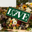 Clover Love Sign, Stylish Wooden Plaque Signs, Beautiful Home Decor, Shamrocks Wooden Box Sign, Shelf Table Mantel Decoration, Farmhouse Decor for St. Patrick's Day, 9.5x3.1x1 inches