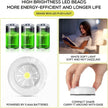 Macarrie 12 Pack Wireless LED Puck Lights, Under Cabinet Lighting, 70 Lumens Portable Touch Light, Stick on Battery Powered, for Kitchen Closets Cabinets Garage Bedroom Shelf(Classic Style)