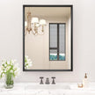 30x36 Inch Bathroom Mirror, Matte Black Framed Rectangle, 4MM Tempered Glass, Anti-Rust, Wall-Mounted Vanity Mirror for Bathroom & Bedroom - Hangs Horizontally or Vertically