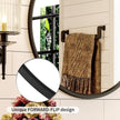 Growsun 24'' Black Round Mirror, Circle Wall Mirror for Bathroom Vanity, Entryway Living Room with Metal Frame for Home Decor, 2 Pack