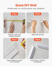 VEVOR Wall Molding 12 Pack, 20 x 20 in Wainscoting Panels Kit, Lightweight Paintable Polystyrene, Easy to Install, Waterproof Accent Wall Trim for Interior Décor Living Room, Bedroom, Home, White