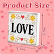 Valentines Desk Decor, Valentine's Day Home Office Table Sign for Wife Daughter from Dad Husband, Valentine Gifts Decorations for Porch Tiered Tray Shelf Party Wedding