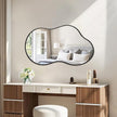 JJUUYOU Irregular Wall Mirror Black Metal Framed Decorative Asymmetrical Bathroom Mirrors Large 20