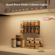 Under Cabinet Light with Hand Wave 40 inch 1090lm,2-Pack Under Cabinet Lighting Plug in,3 Colors Undercabinet Lights for Kitchen,Stick on LED Under Counter Lights for Cabinet,Desk,Shelf