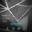 Art3d 33-Pack 3D Wall Panels - Diamond Textured Feature Paneling for Gaming, Living Room, TV Wall - 12 x 12 inch Silver