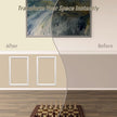 2 Frames Peel and Stick Wall Molding Kit, Wainscoting Panels kit for Walls, PreCut Wall molding 16 x 24 Inch, Easy Install Wall Wainscoting & Picture Frame Molding for Living Room, Bedroom, Home Decor
