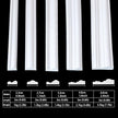 Peel and Stick Wall Molding, Chair Rail Wainscoting Panel, Finish Trim for Home Decoration (Paintable White, 9.8ft x 2.4in)