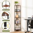 Yoobure Corner Shelf Stand, 5-Tier Bookshelf, 65