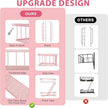 Fire Escape Shelf - Pink Wall Decor Floating Shelves, Cute Metal Ladder Shelving for Bedroom, Home Decor Display (3-Tier)