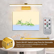 Picture Light, Battery Picture Lights with Remote of Timer and Dimmable, 20 Metal Art Light for Paintings,Display Lamp for Wall Gallery Dartboard Portrait Frame Artwork (Copper)