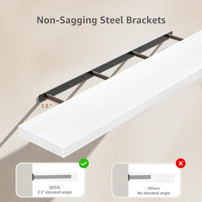 QEEIG Floating Shelves for Wall 55.1