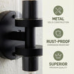 Wall Sconces Set of 2, Hardwired Bathroom Light Fixtures, Modern Bathroom Vanity Wall Lighting with Clear Glass Shade, Farmhouse Wall Sconce for Mirror Bedroom Hallway, Matte Black, E26 Base