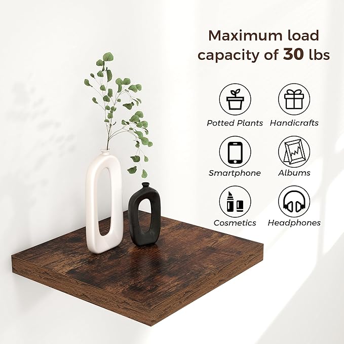 Square Floating Shelves for Wall 12