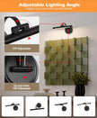 Rechargeable Picture Light for Wall, Cordless Art Lights Battery Operated, Dimmable Wall Light with Remote & Timer, 3 Color Modes for Paintings, Gallery, Artwork(Black, 12inch)