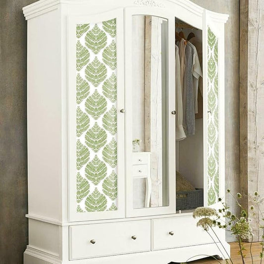 RoomMates RMK11513WP Hygge Fern Damask Green Peel and Stick Wallpaper