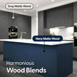 Peel and Stick Navy Blue Wood Contact Paper 17.3