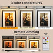 Picture Lights for Wall,Battery Operated Art Light,16in Gallery Light for Paintings,3CCT Dimmable,Metal Finish Recharging Battery Wall Light with Remote for Living Room Gallery(Black)