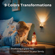 L LOHAS LED Night Light, Night Lights Plug into Wall, Color Changing Nursery Nightlight RGB with Dusk to Dawn Sensor, Nightlight Plug in Wall for Halloween, Christmas, Holiday, Hallway Bedroom Kids