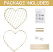 Afuly Floating Shelf Wall Mounted Gold Heart Shaped Hanging Shelves for Wall Modern Minimalist Shelf Storage Organizer Rack for Bedroom Living Room Nursery Room Decor Christmas