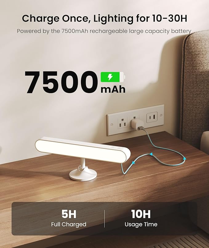 4 Pack Wall Sconces Rechargeable 7500mAh Battery Operated Wall Lights Cordless LED Wall Lamp, Touch and Remote Control, 3 Colors Wall Lamps 360° Rotate Dimmable Brightness with 15 RGB Colors