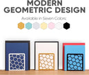 GEOMOD Geometric Honeycomb White Metal Bookends Decorative - Tall Sturdy Book Ends for Shelves - Modern Heavy Duty Bookend Stopper - Office or Home Book Shelf Book Holder - 6x3.25x6.25 Inches - 1 Pair