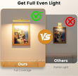 3 Pack Gallery Lights for Wall, 4400mAh Rechargeable Picture Lights, 12'' Cordless Remote Dimmable LED for Portrait Hallway Decor (Gold)