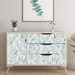 WENMER Green Leaf Wallpaper Floral Peel and Stick Wallpaper 17.7