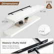 Heimlove Floating Shelves for Wall 55 Inch Long,Extra Large and Thick Wood Shelves Mounted Storage Hanging Shelf Invisible Bracket for Bedroom,Living Room,Kitchen,Office,White