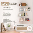 11.4x16 Inch Acrylic Corner Floating Shelf Set of 4, Clear Corner Wall Shelf for Home Décor, Speakers, Security Cameras, Toileries, Plants, Figures, Cosmetics, Books