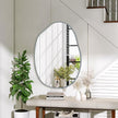Irregular Metal Framed Bathroom Mirror for Wall, 22
