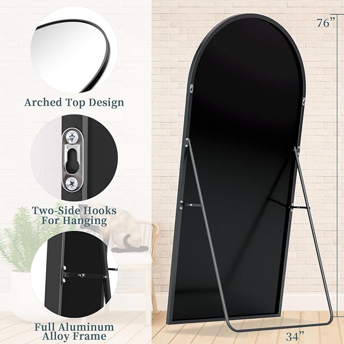 Full Length Mirror with Stand, 76