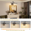 Tipace Black Hardwired Picture Lights for Paintings - 15.7 inch 3CCT Dimmable Modern Gallery Light with Remote Control Led Wall Art Lighting Display Artwork
