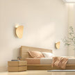 Modern Wall Sconces Natural Wood Grain Wall Lamp Minimalist Sconces Lighting 5W LED Mounted Lamp, Indoor Metal Circular Lighting Fixture for Bedroom Bathroom Stair Entryway