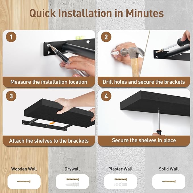 Floating Shelves for Wall, 1.5