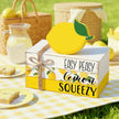 Geelin 4 Pcs Lemon Book Stack Decor, Wooden Faux Books for Home Table Centerpiece, Lemon-themed Kitchen Tiered Tray Decorations, Rustic Farmhouse Summer Lemon Decor for Living Room & Dining Table