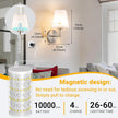 Peel and Stick Wall Sconces, Stick On Wall Sconce Set of 2, Battery Operated Wireless Wall Light, No Drill Adhesive Wall Lamp, Corn Bulb with 10000mAh Rechargeable Battery, Bedroom Wall Decor
