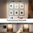 Picture Lights for Wall, Battery Operated Gallery Light 16in for Paintings CCT Dimmable Recharging Battery Wall Lamp with Remote Control for Living Room Dartboard Art Bathroom 2PCS