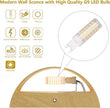 Aipsun Aluminum Modern Wall Light Fixtures 1 Pack Indoor LED Wall Sconce Hardwired Wood Texture Up and Down Wall Mount Light for Living Room Bedroom Hallway Corridor 3000K(with G9 Bulbs)