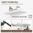 48 Inch Floating Shelves, 12 Inch Deep Floating Shelves for Wall, Floating Shelf with Invisible Brackets, Deep Wall Shelves for Bathroom, Bedroom, Living Room, 1 Pack, White