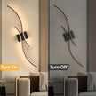 CANEOE Modern Led Wall Light, Black Indoor Led Wall Sconce Lighting, Bathroom Vanity Light Fixtures Over Mirror for Living Room Hallway Bedroom Bedside Wall Lamp (Black,3000K, 2 Packs,Hard-Wired)